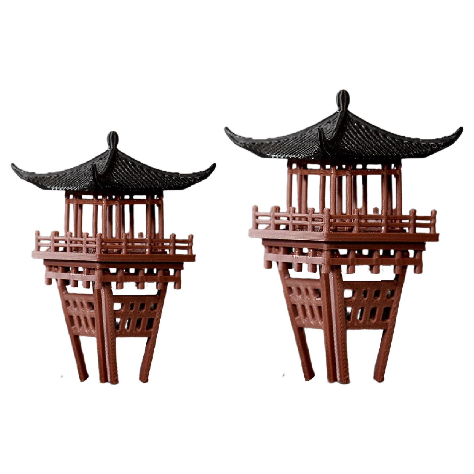 Bonsai Garden Chinese Garden - زخرفة جناح صيني مصغر منحوتة حديقة